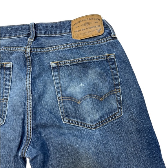American Eagle Outfitters Original Straight Jeans Men’s Size 30x32 Blue Denim - Picture 6 of 13